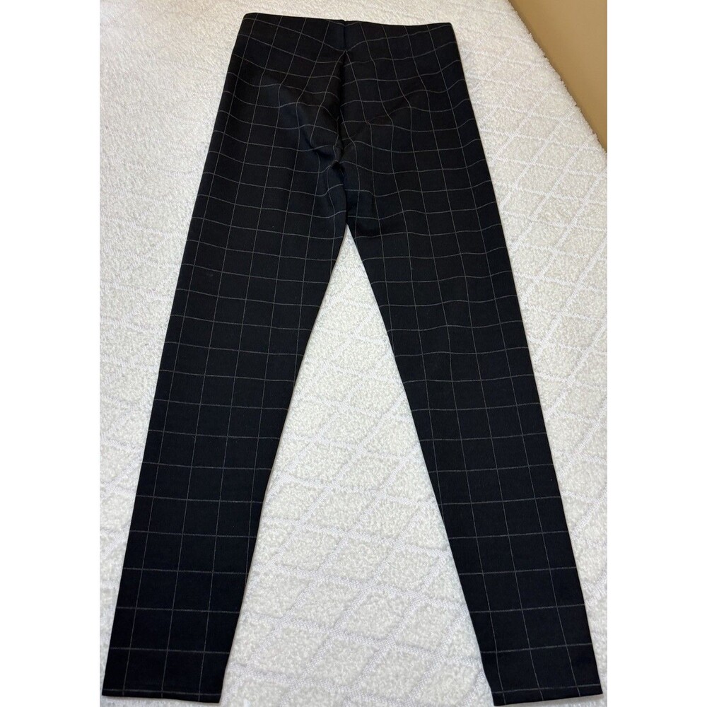 NEW Ann Taylor Factory Black Plaid Stretch Pull On Pants Women’s Size Medium - Picture 7 of 15